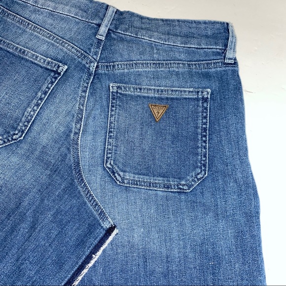 NEW GUESS Patched Denim Skirt 25 - Picture 15 of 16